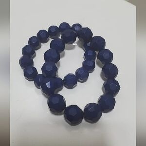 Blue Royal-sparkle Beaded Bracelet.🌴